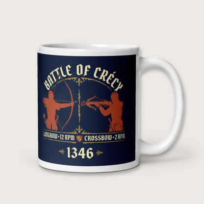Battle of Crecy 1346 Mug - history buff gift by HistoHead