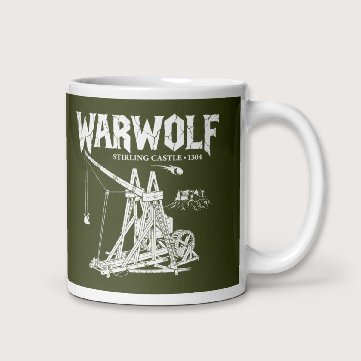 Warwolf Trebuchet Mug - history buff gift by HistoHead