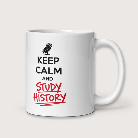 Keep Calm and Study History Mug - history buff gift by HistoHead