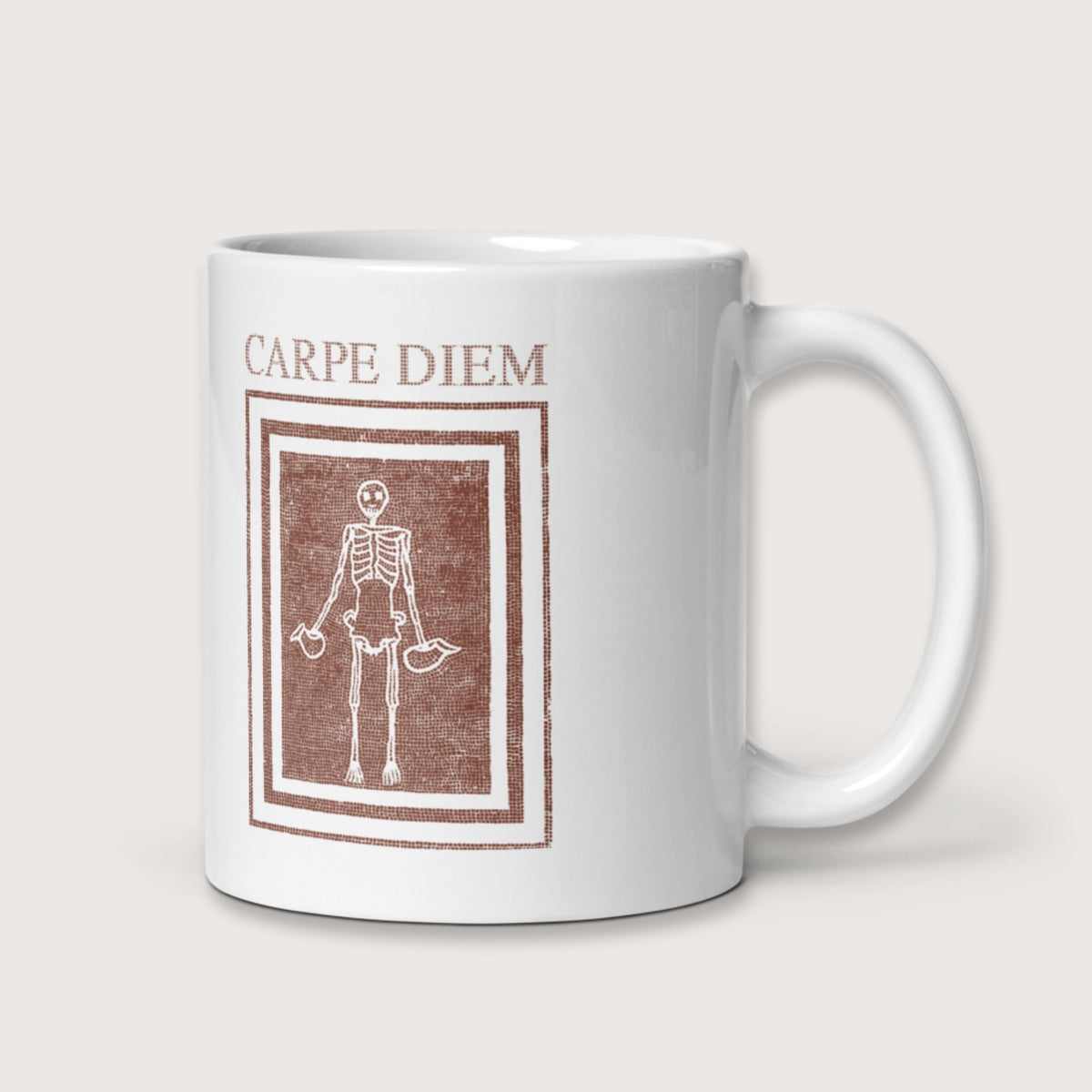 Carpe Diem Skeleton Mug - history buff gift by HistoHead