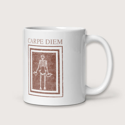 Carpe Diem Skeleton Mug - history buff gift by HistoHead