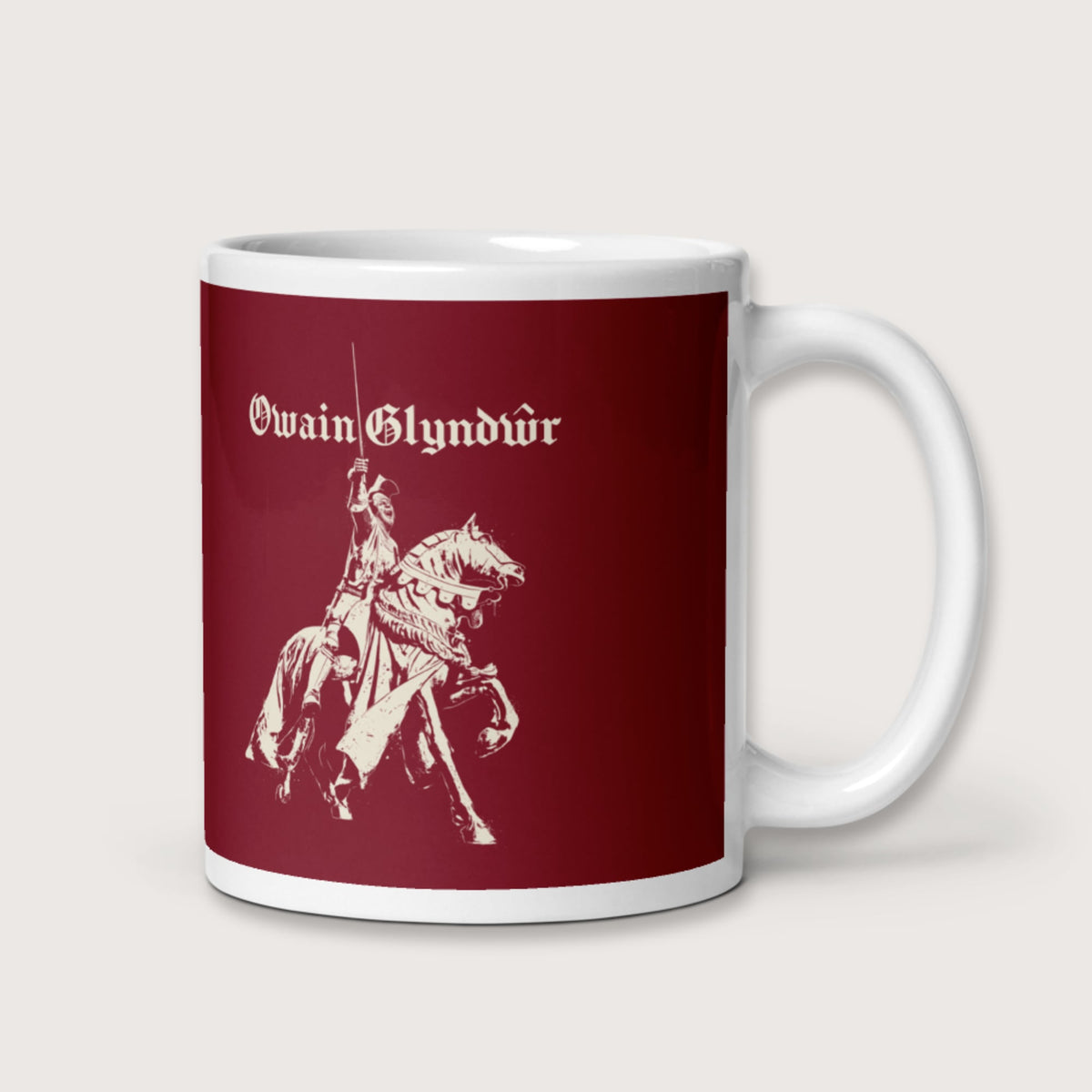 Owain Glyndŵr Statue Mug - history buff gift by HistoHead