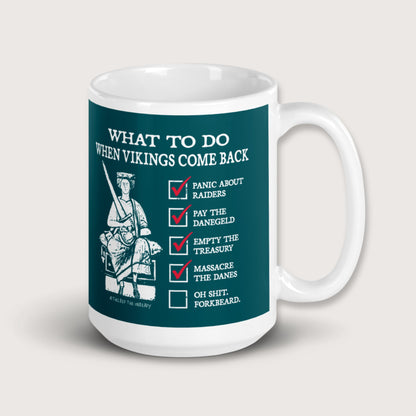 Æthelred the Unready Viking Raid Survival Guide Mug - history buff gift by HistoHead