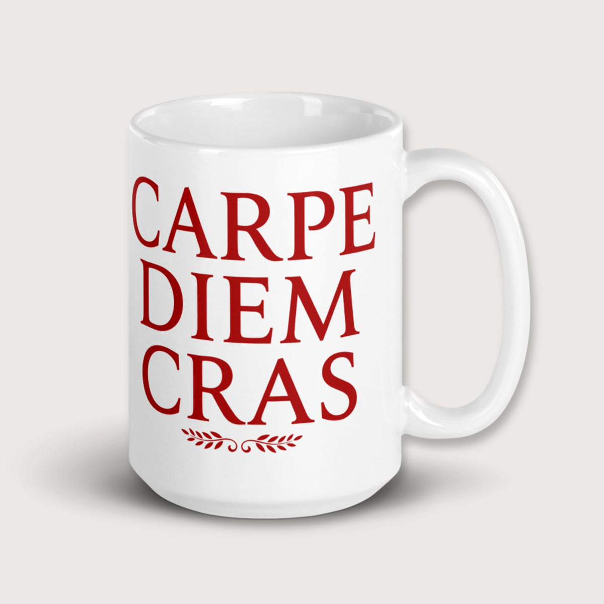 Seize the Day Tomorrow in Latin Mug - history buff gift by HistoHead