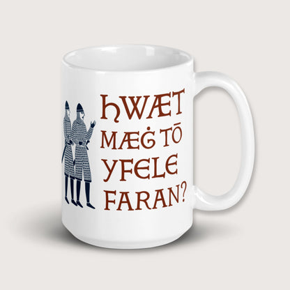 What Could Possibly Go Wrong in Old English Mug - history buff gift by HistoHead