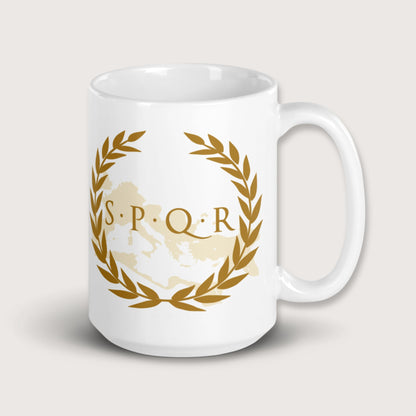 Roman SPQR Banner Mug - history buff gift by HistoHead