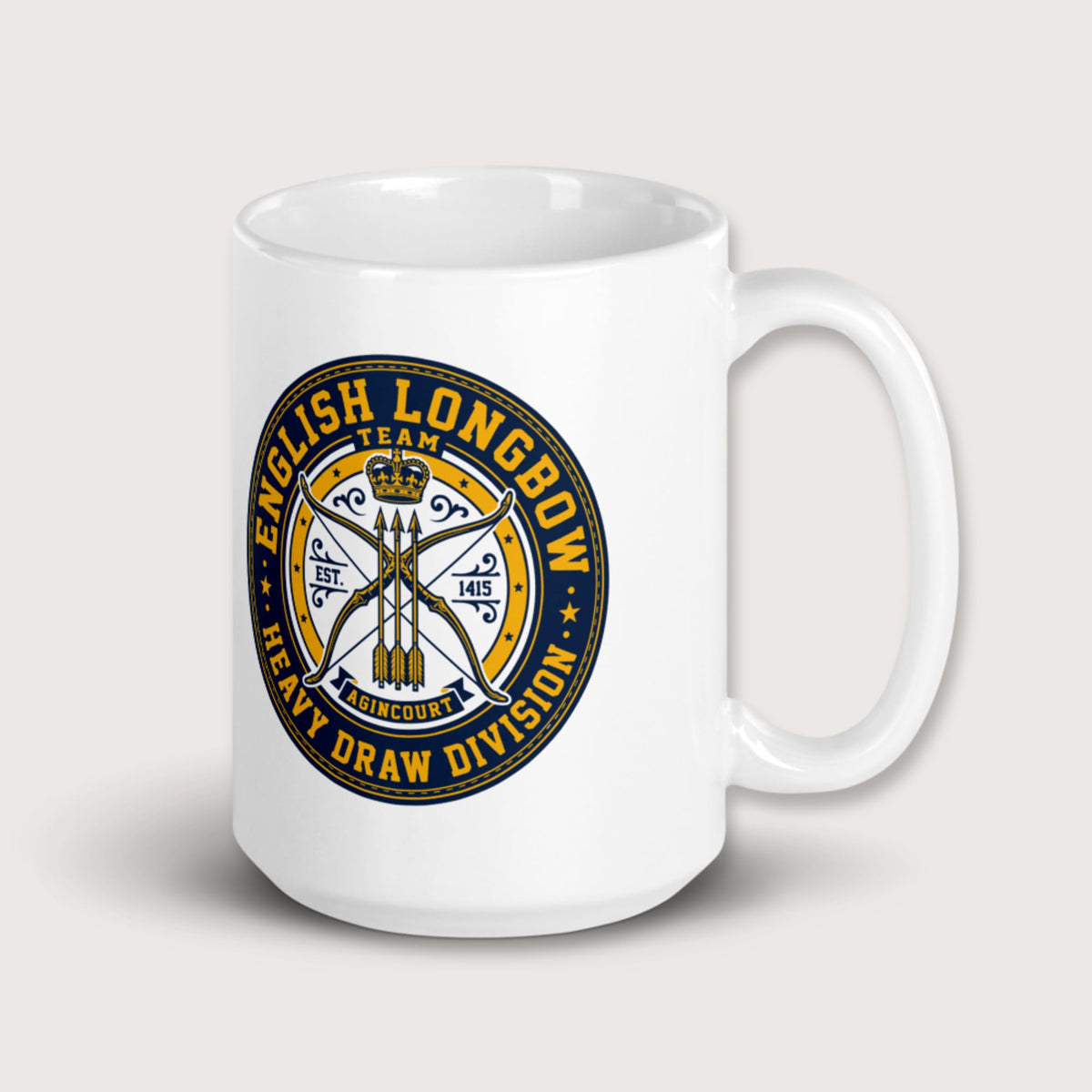 English Longbow Heavy Draw Division Mug - history buff gift by HistoHead