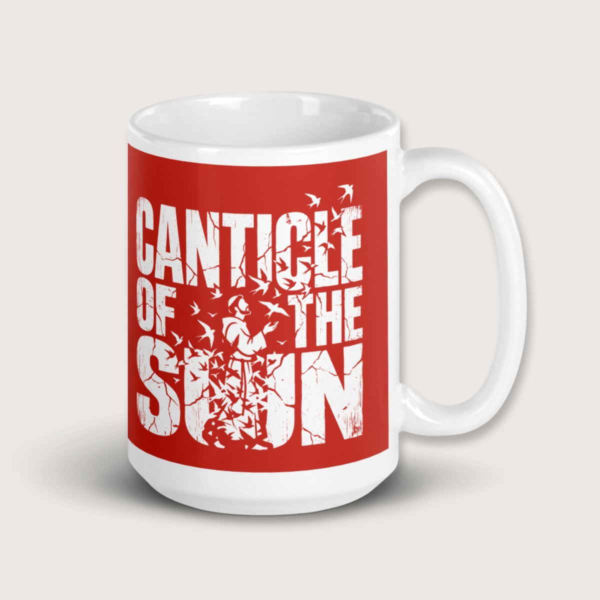 Canticle of the Sun Saint Francis of Assisi Birds Mug - history buff gift by HistoHead