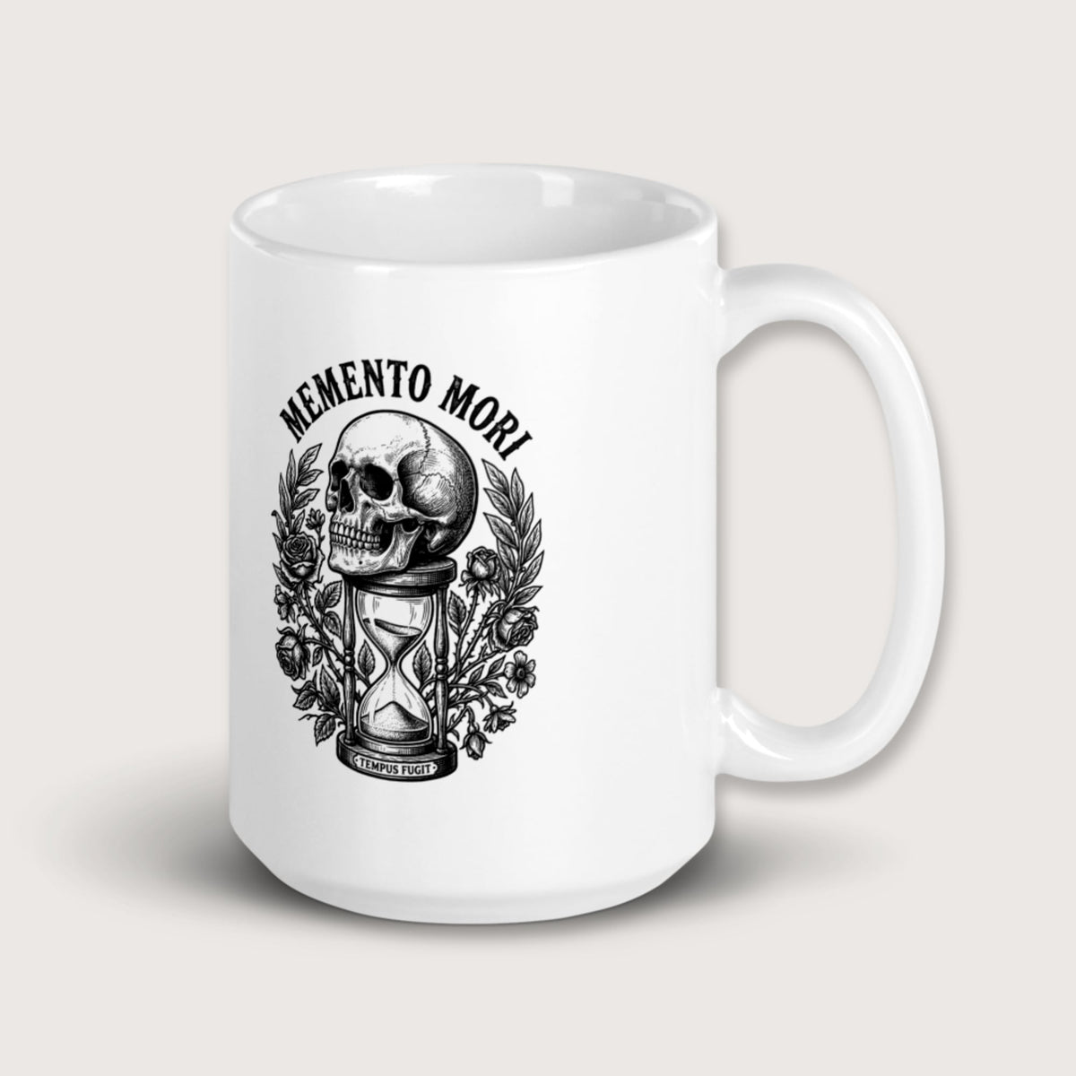 Memento Mori Tempus Fugit Mug - history buff gift by HistoHead