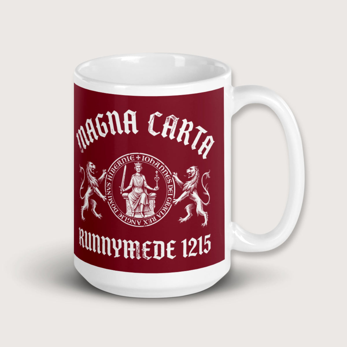 Magna Carta King John Seal Mug - history buff gift by HistoHead