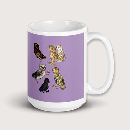 Weird Medieval Owls Mug - history buff gift by HistoHead