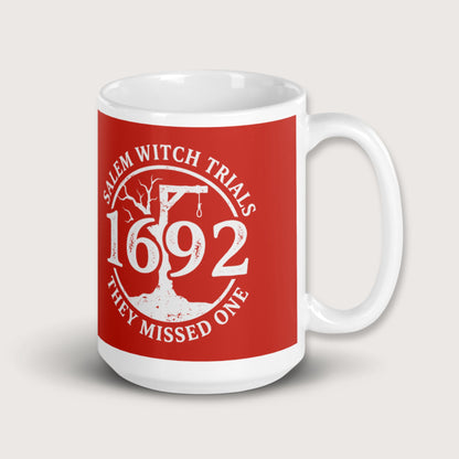 Salem Witch Trials They Missed One Mug - history buff gift by HistoHead