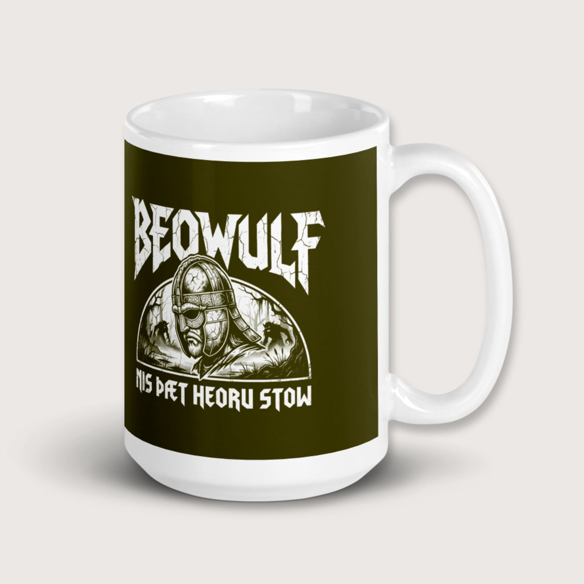 Beowulf That Is No Pleasant Place Old English Mug - history buff gift by HistoHead