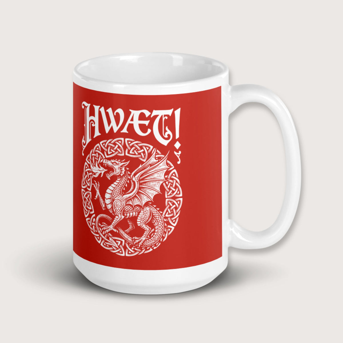 Hwaet Dragon Mug - history buff gift by HistoHead