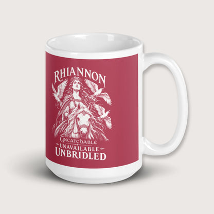 Rhiannon Uncatchable Unavailable Unbridled Mug - history buff gift by HistoHead