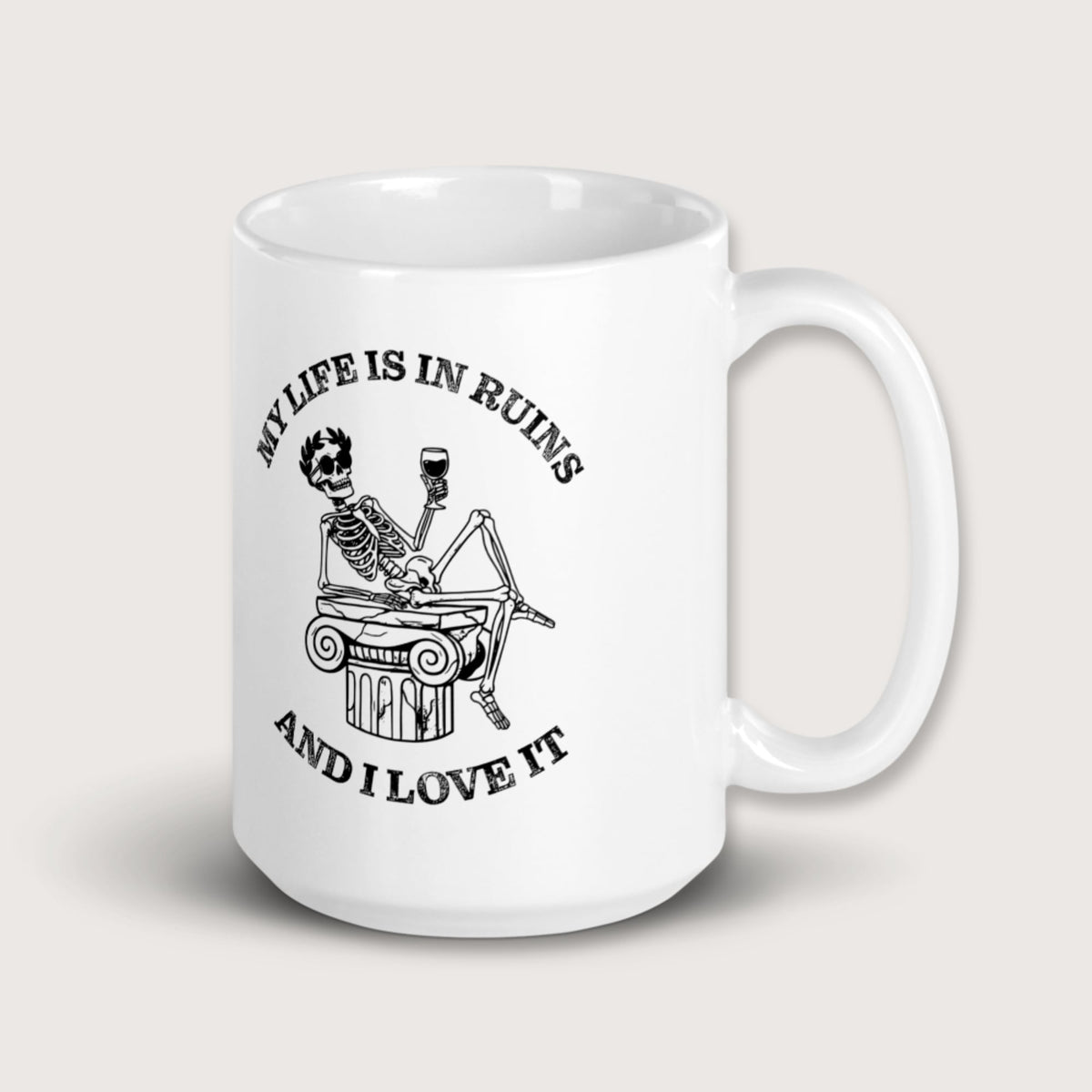 My Life is in Ruins Mug - history buff gift by HistoHead