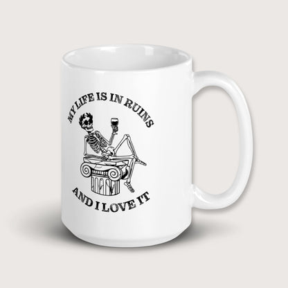 My Life is in Ruins Mug - history buff gift by HistoHead