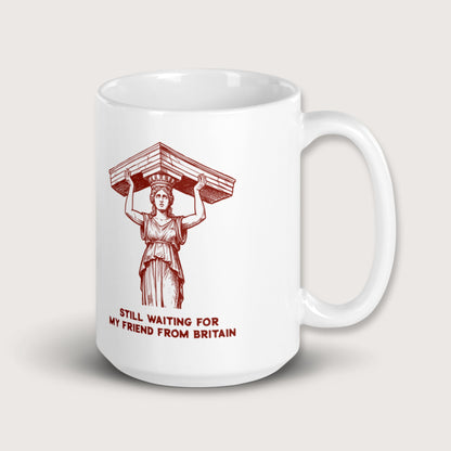 Caryatid Waiting for Her Friend Mug - history buff gift by HistoHead
