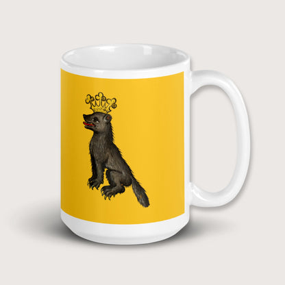 Medieval Wolf King Mug - history buff gift by HistoHead