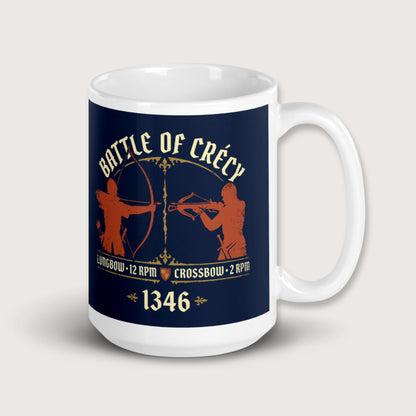 Battle of Crecy 1346 Mug - history buff gift by HistoHead