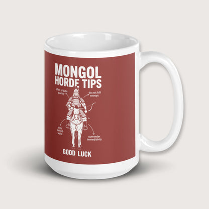 Mongol Horde Tips Mug - history buff gift by HistoHead