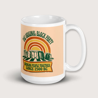 Stonehenge Block Party Mug - history buff gift by HistoHead