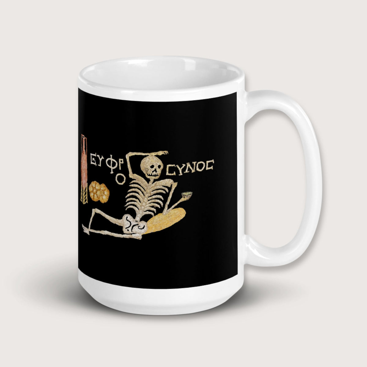 Skeleton Mosaic Mug - history buff gift by HistoHead