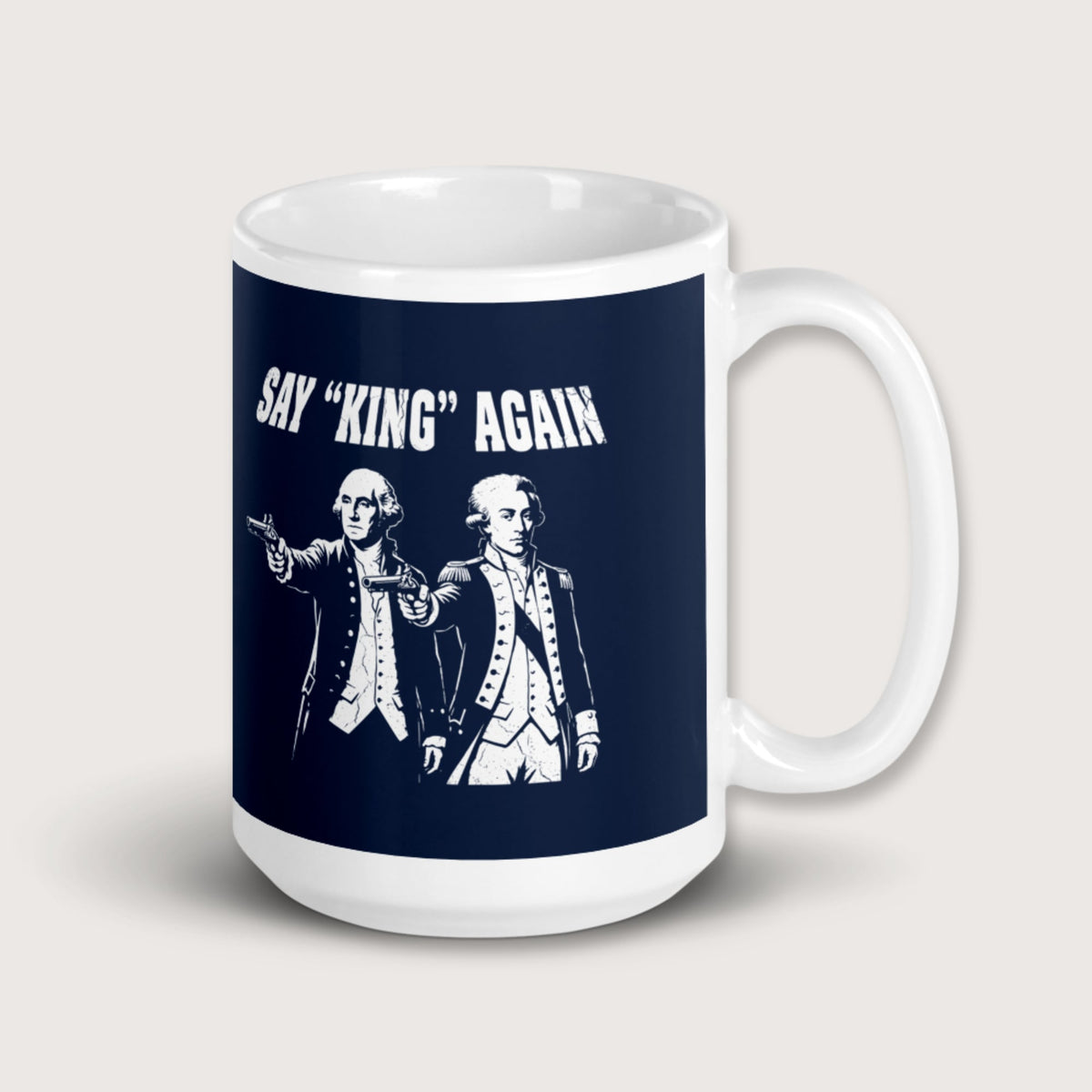 Washington Lafayette Say King Again Mug - history buff gift by HistoHead
