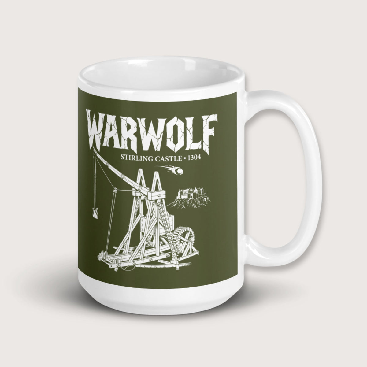 Warwolf Trebuchet Mug - history buff gift by HistoHead