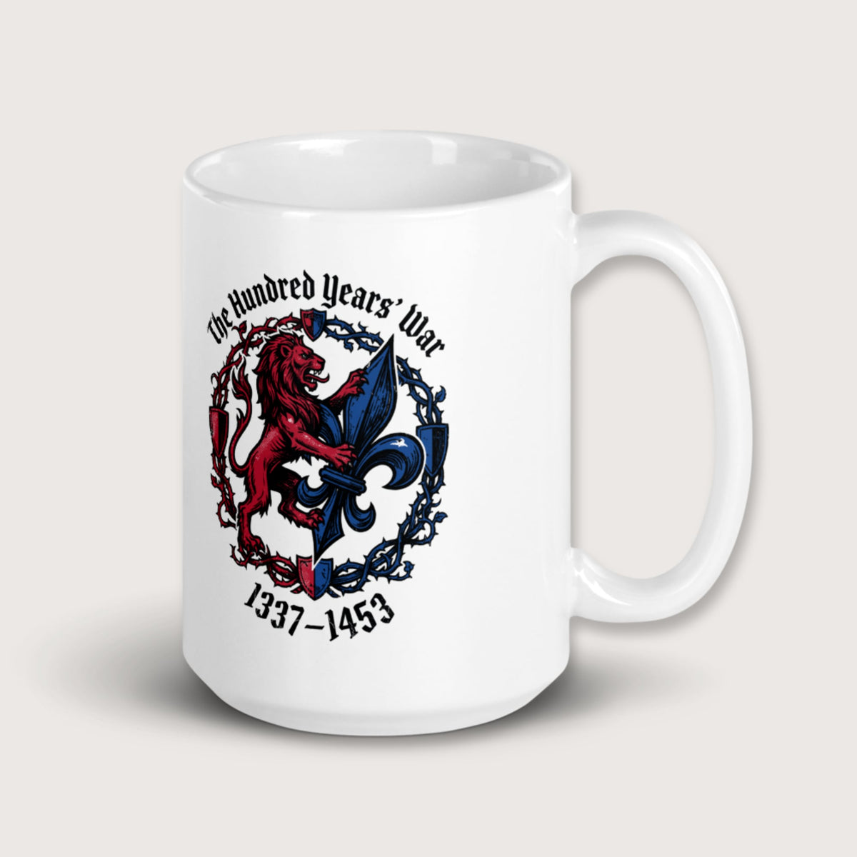 The Hundred Years' War Mug - history buff gift by HistoHead