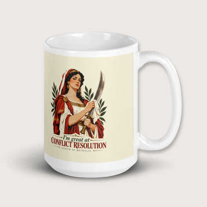 Judith of Bethulia I'm Great at Conflict Resolution Mug - history buff gift by HistoHead