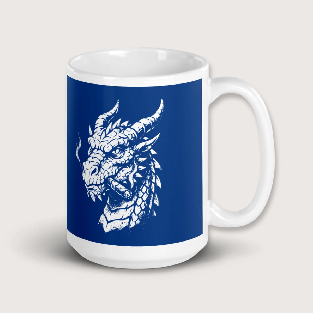 Smoking Dragon Mug - history buff gift by HistoHead