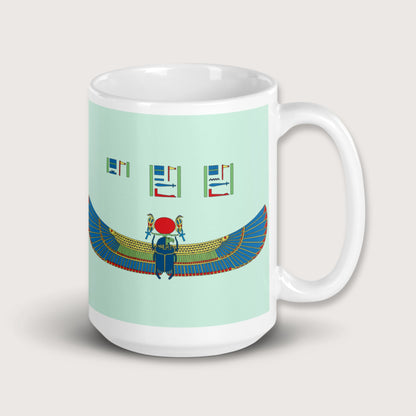 Khnum Hieroglyphs Mug - history buff gift by HistoHead