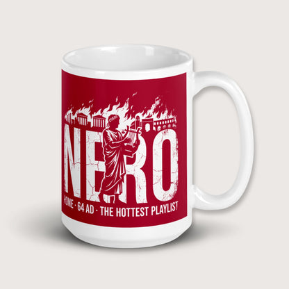Nero's Hottest Playlist Mug - history buff gift by HistoHead