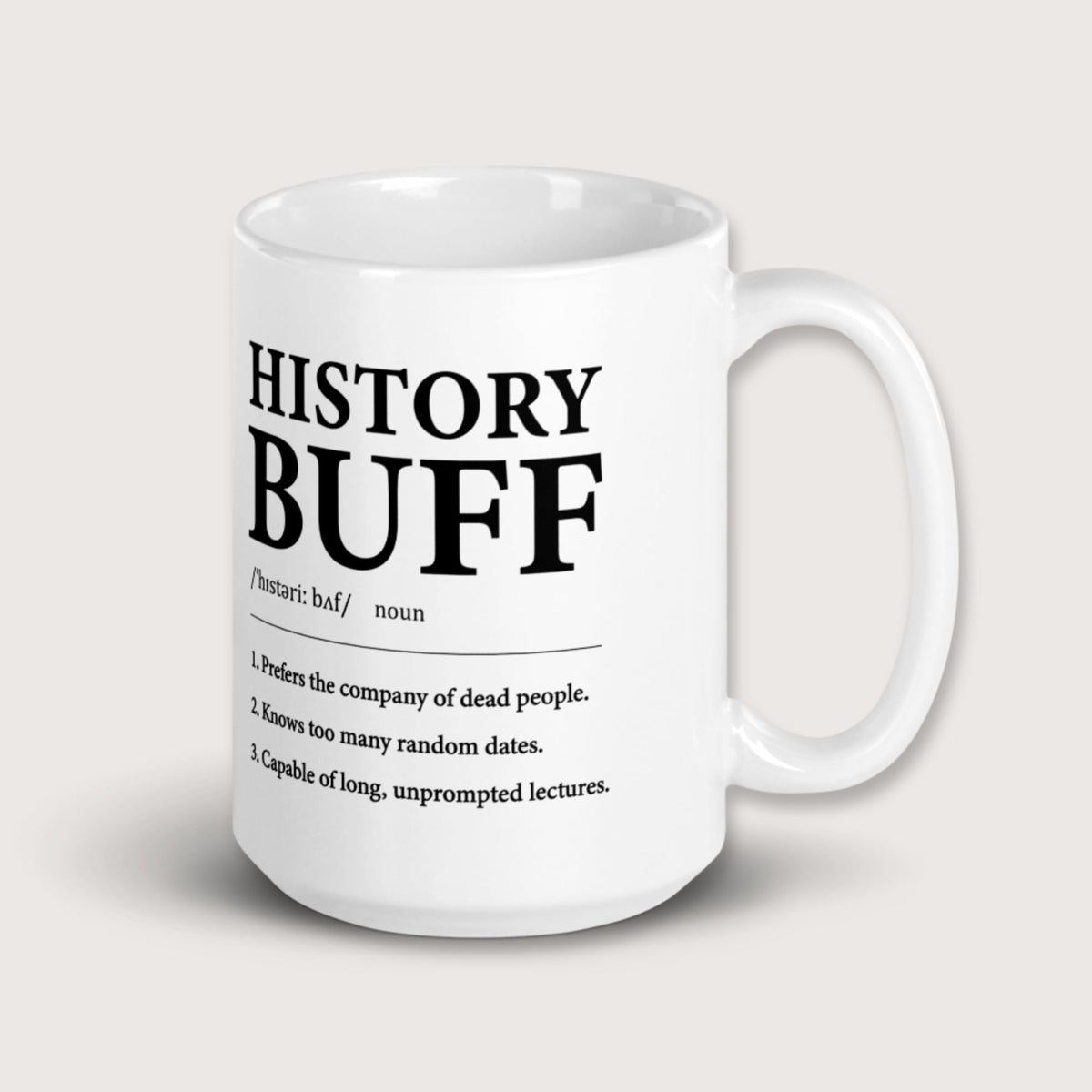 History Buff Definition Mug - history buff gift by HistoHead