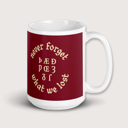 Never Forget Lost Letters Mug - history buff gift by HistoHead