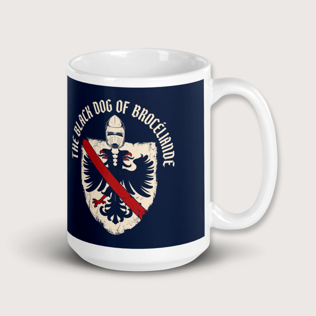 Du Guesclin The Black Dog of Brocéliande Mug - history buff gift by HistoHead