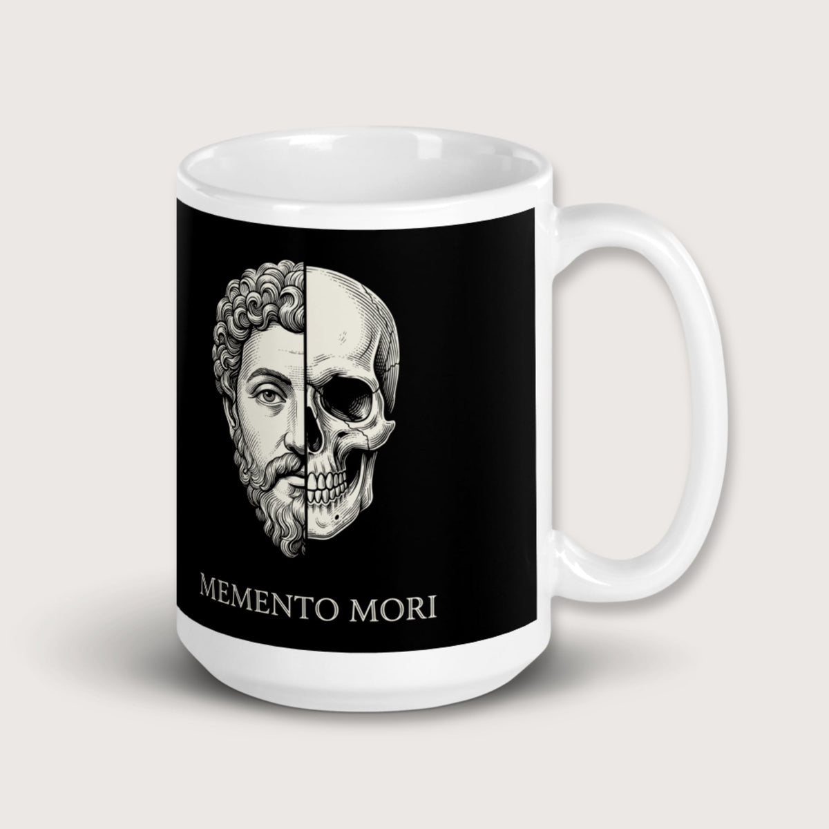 Marcus Aurelius Skull Mug - history buff gift by HistoHead