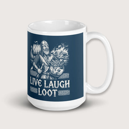 Live Laugh Loot Mug - history buff gift by HistoHead