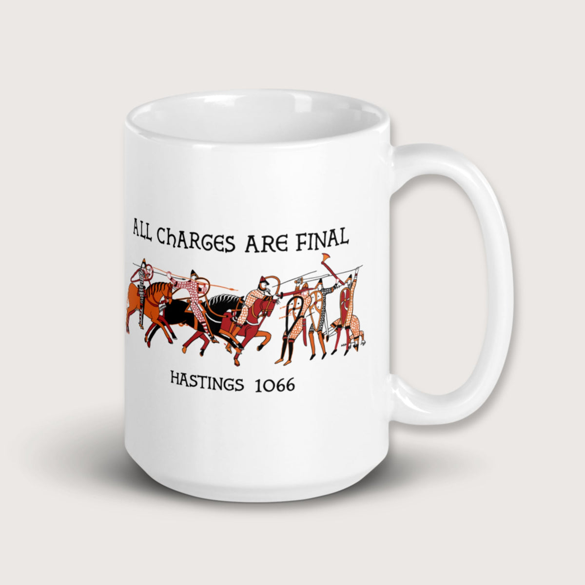Bayeux Tapestry All Charges Are Final Mug - history buff gift by HistoHead