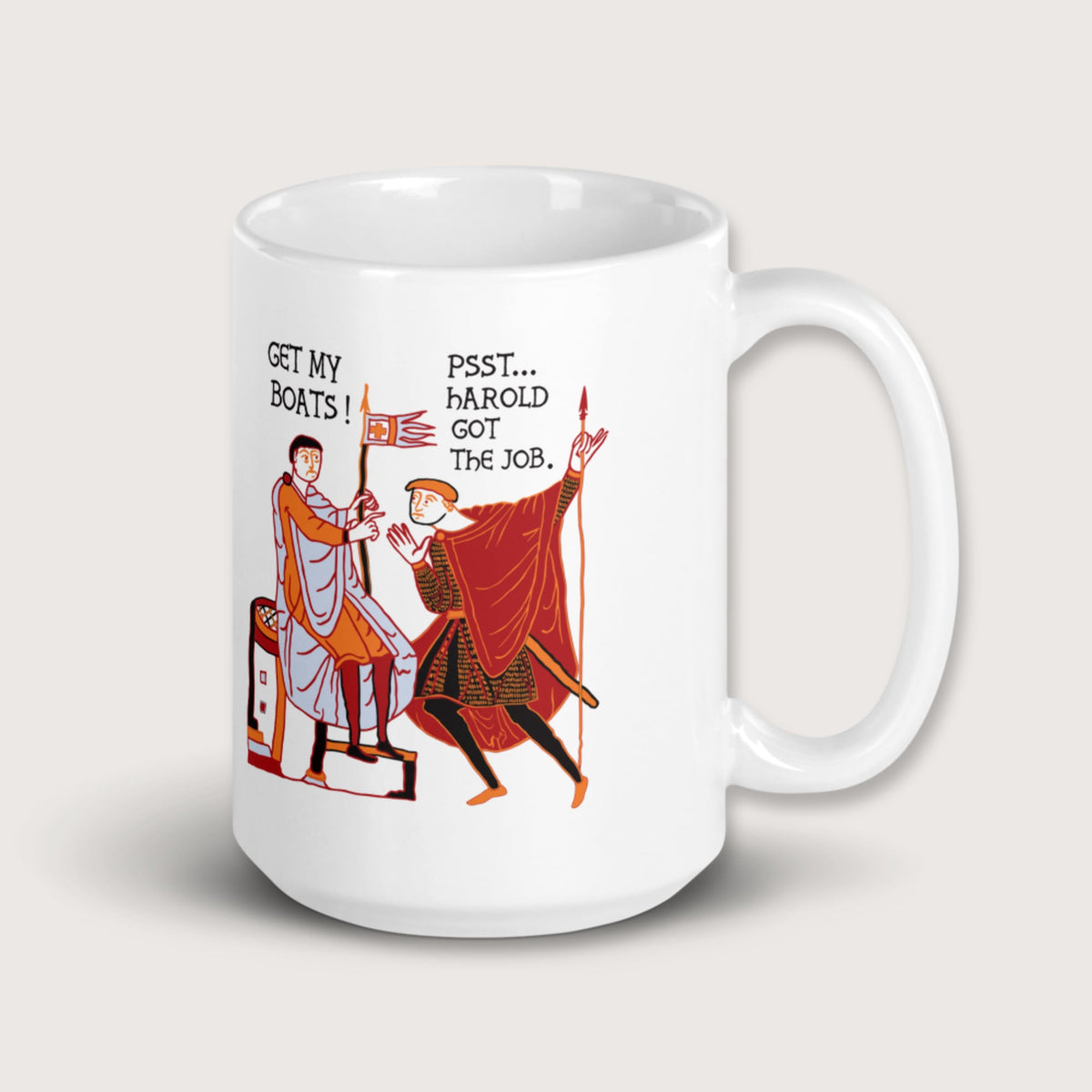 Bayeux Tapestry Harold Got the Job Mug - history buff gift by HistoHead
