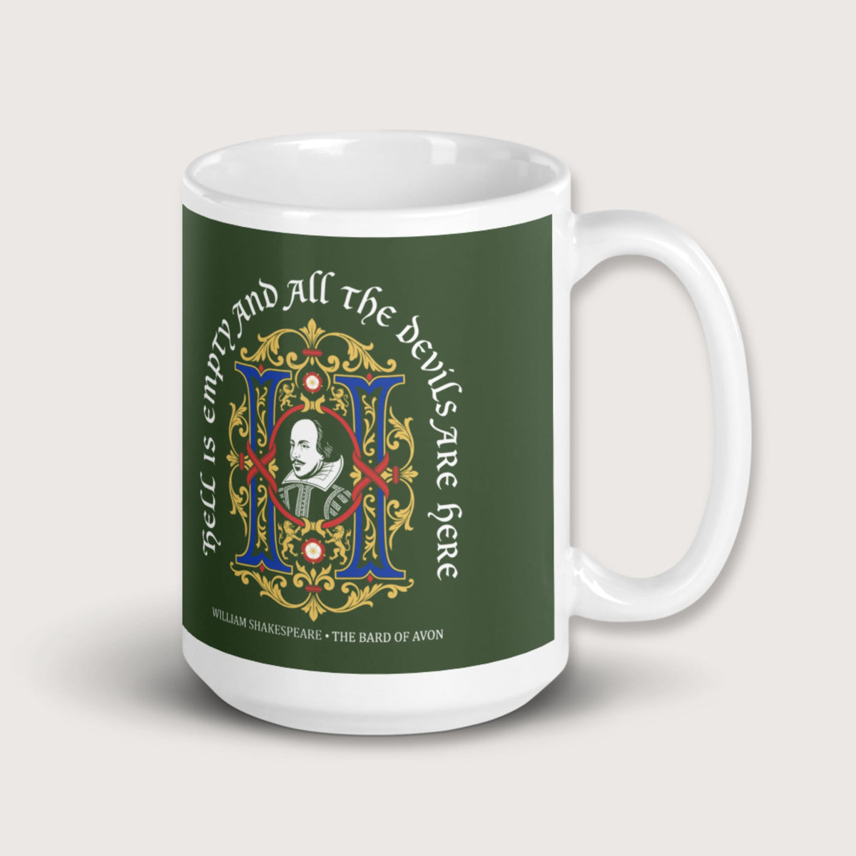 Shakespeare Hell Is Empty Mug - history buff gift by HistoHead
