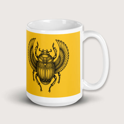 Khepri God of Rebirth Mug - history buff gift by HistoHead