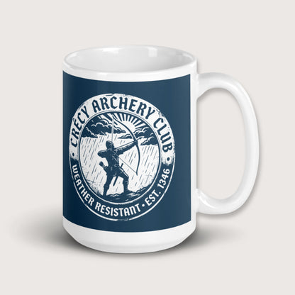 Crecy Archery Club Mug - history buff gift by HistoHead