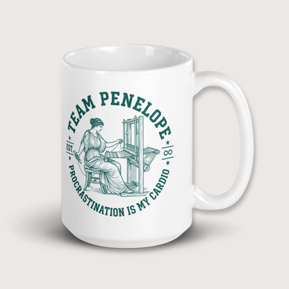 Team Penelope Procrastination Mug - history buff gift by HistoHead
