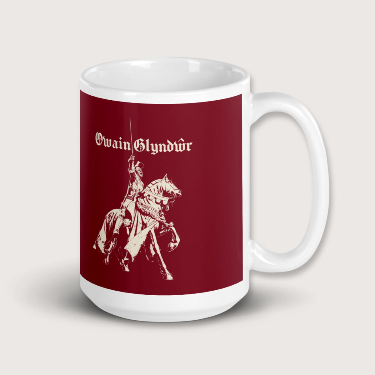 Owain Glyndŵr Statue Mug - history buff gift by HistoHead