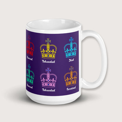 Six Queens Mug - history buff gift by HistoHead