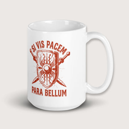 Si Vis Pacem Para Bellum Scutum Mug - history buff gift by HistoHead