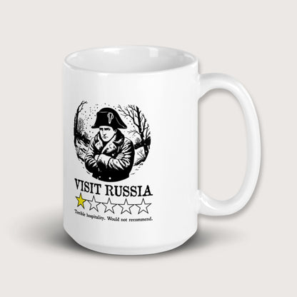 Napoleon Visit Russia Review Mug - history buff gift by HistoHead