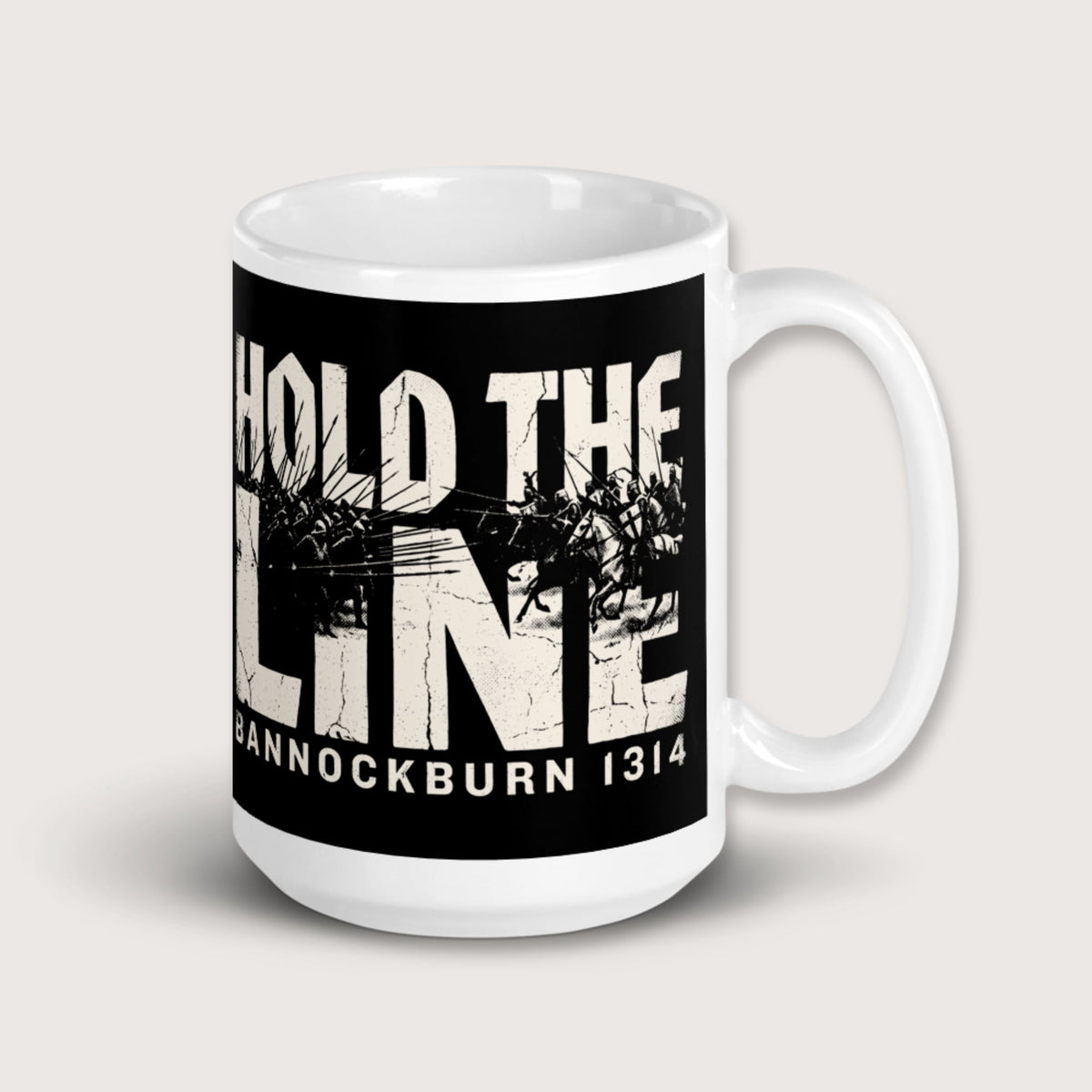 Hold The Line Bannockburn 1314 Mug - history buff gift by HistoHead